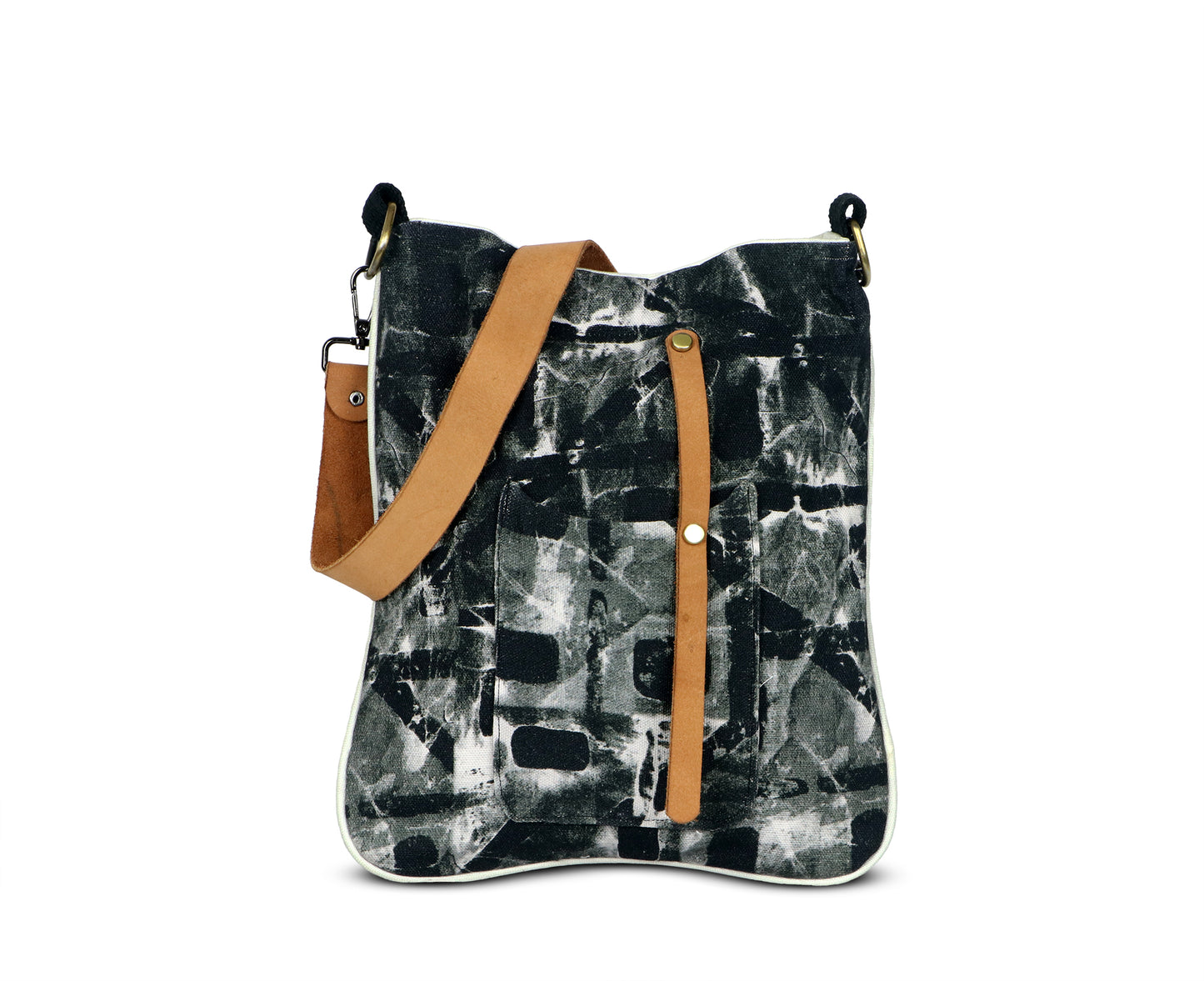 Ascending Prints Sling denim fabric hand crafted bag