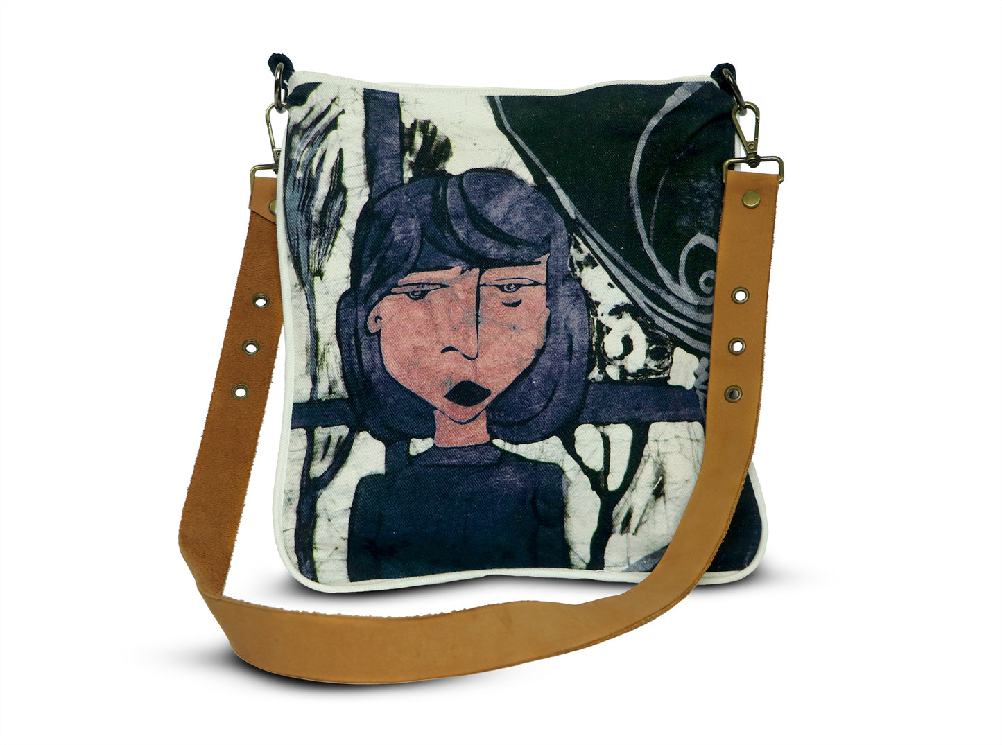 Bohemian Hobo denim fabric hand crafted sling bag