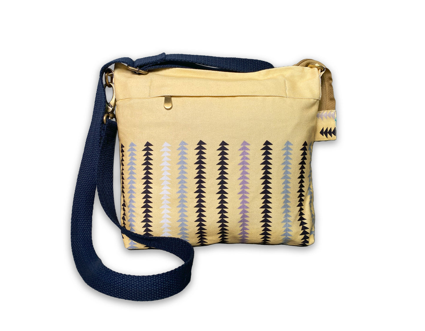 Blue elephant denim fabric hand crafted sling bag