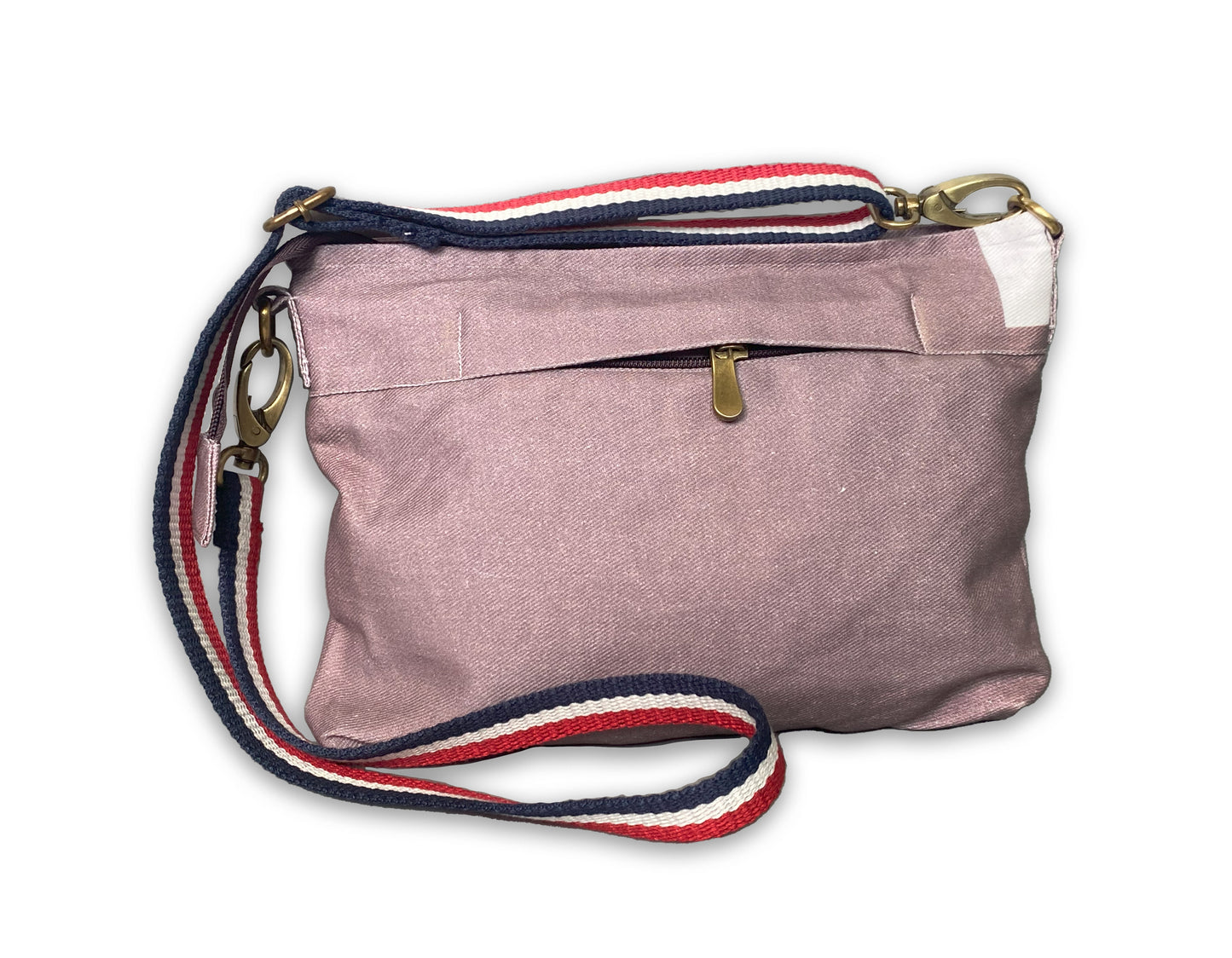 Brownie elephant denim fabric hand crafted sling bag