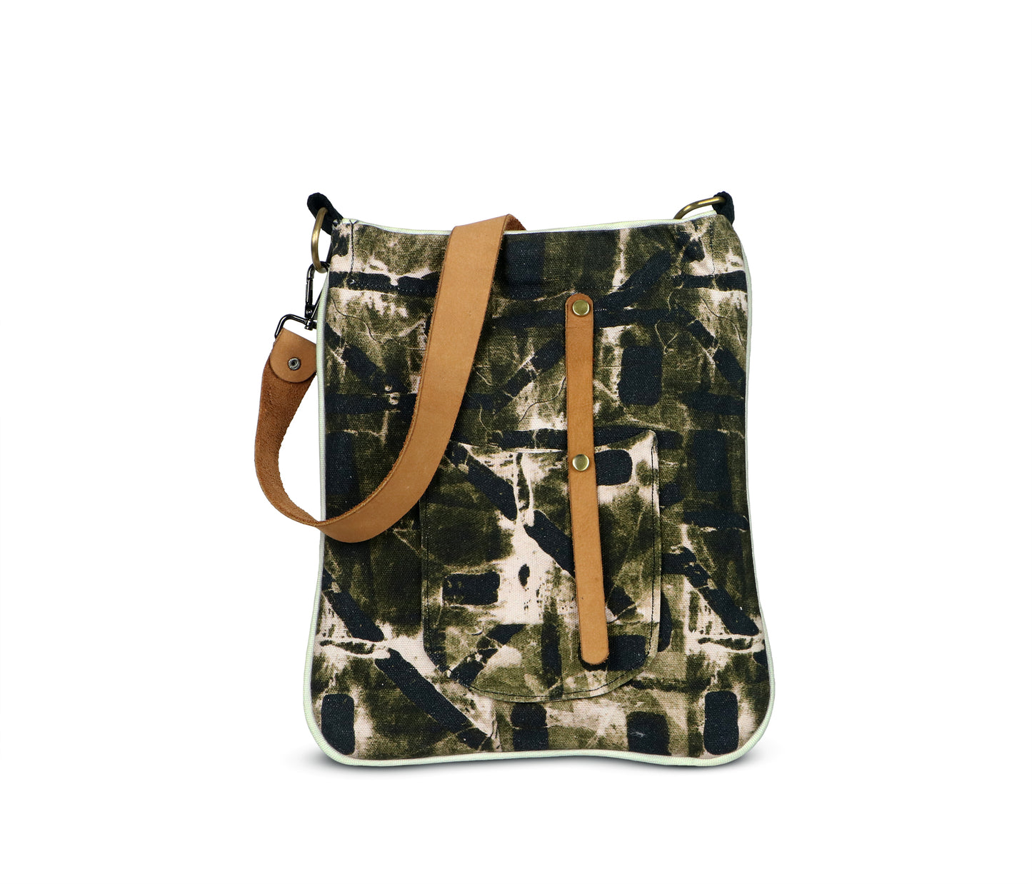 Ascending Prints Sling denim fabric hand crafted bag