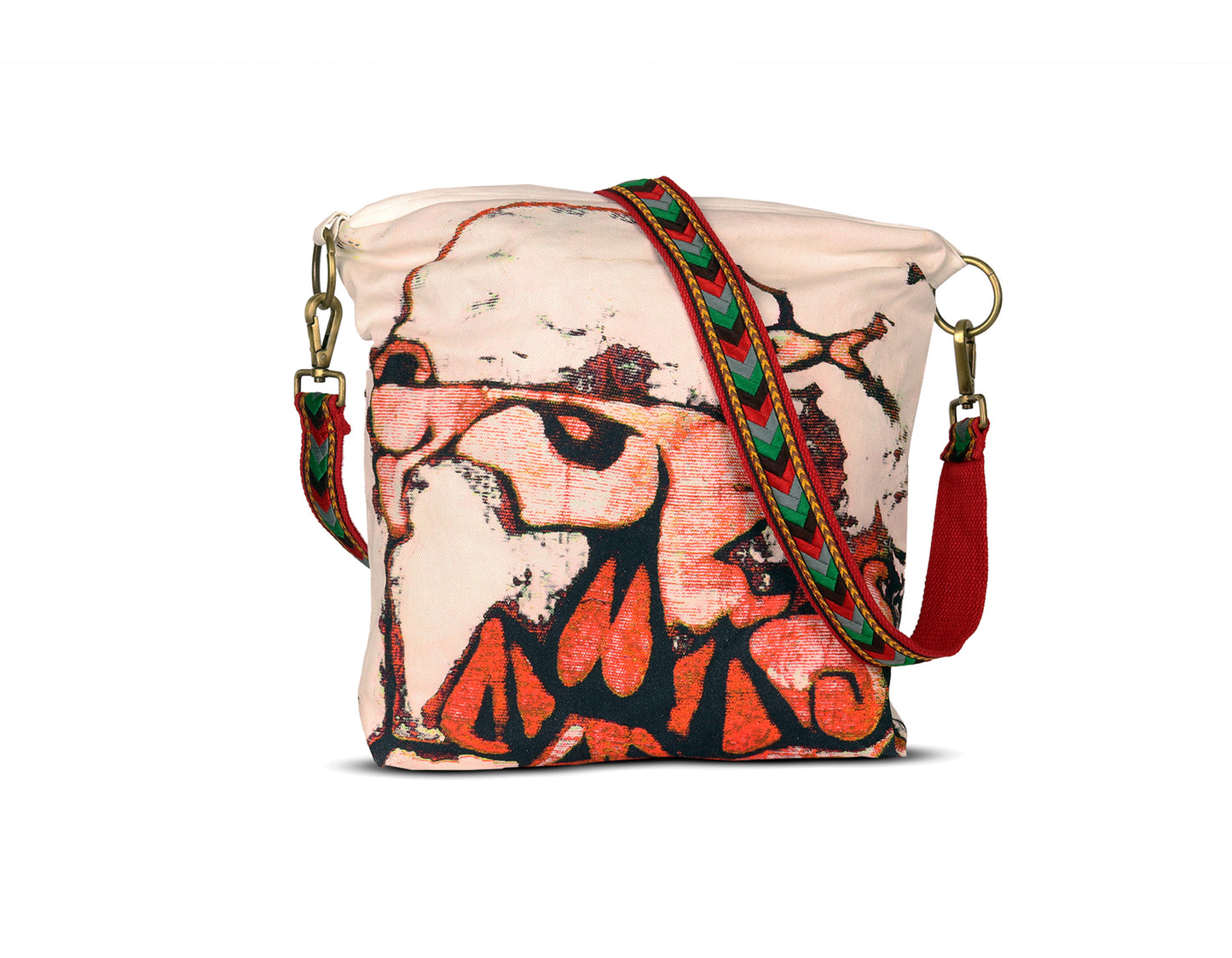 Authoritative Stallion Sling denim fabric hand crafted bag