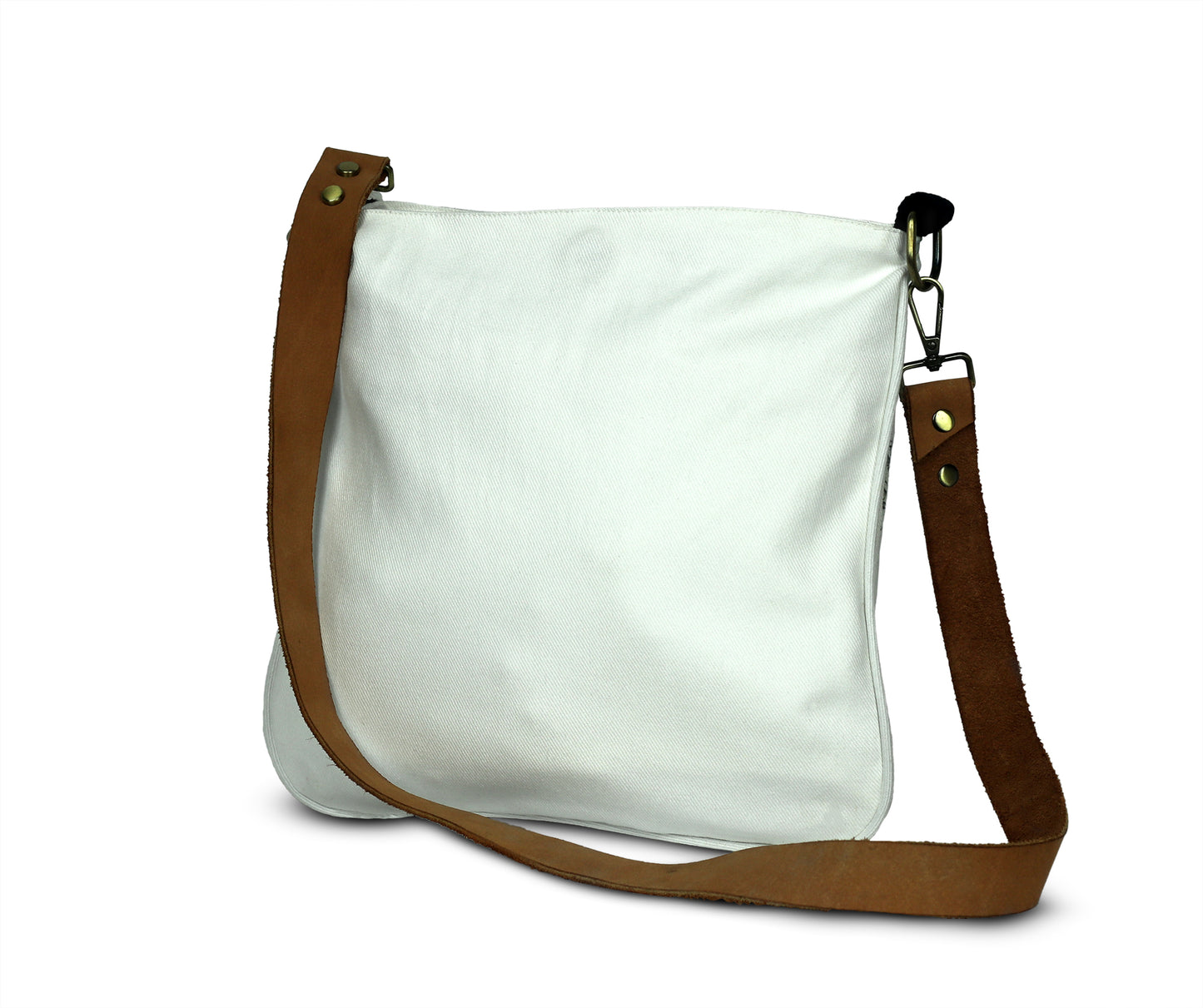 Bohemian Dilemma denim fabric hand crafted sling bag