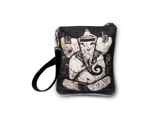 Ash-drawn Presence hand crafted sling bag