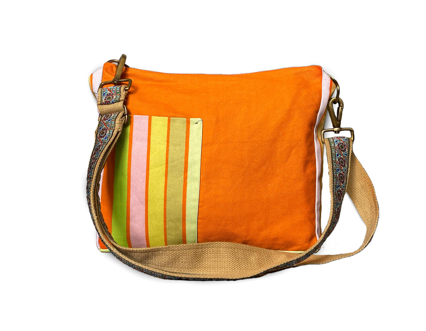 Furtive Elephant Sling denim fabric hand crafted sling bag