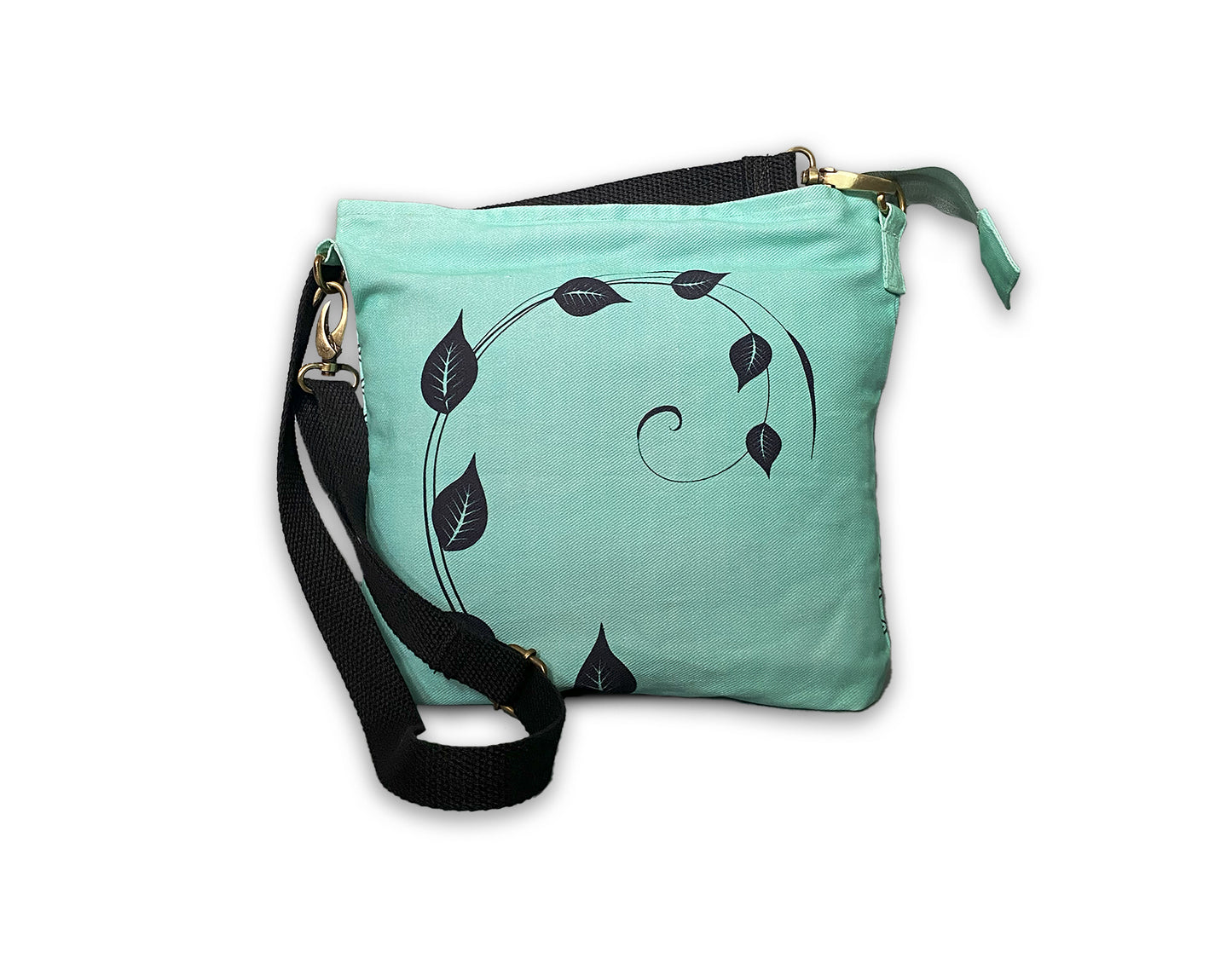 Elegant Elephant denim fabric hand crafted sling bag