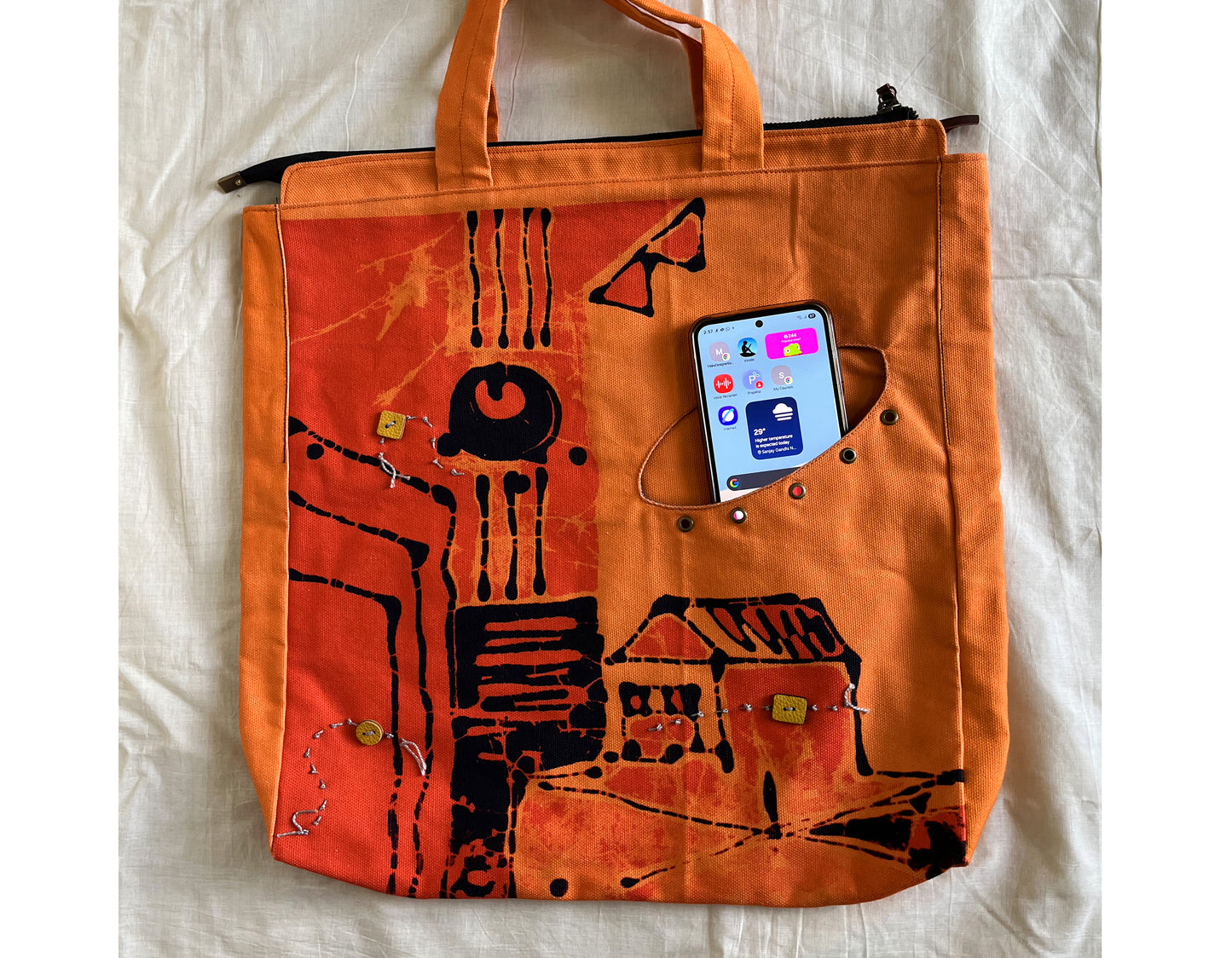orange tote