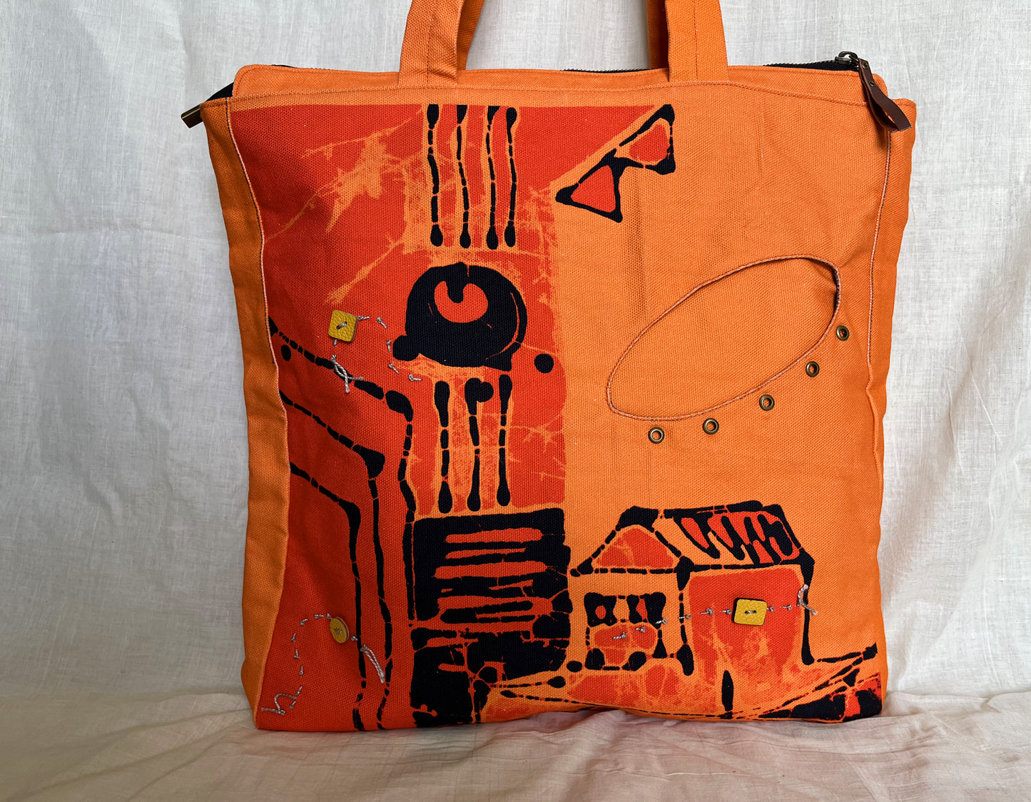 orange tote