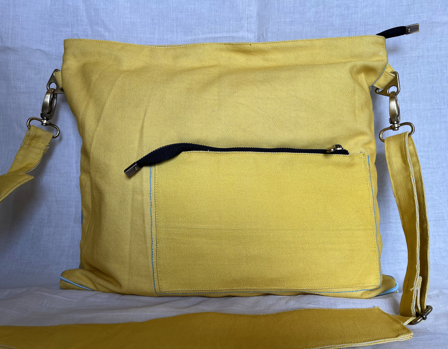 yellow fish bag