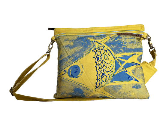 yellow fish bag
