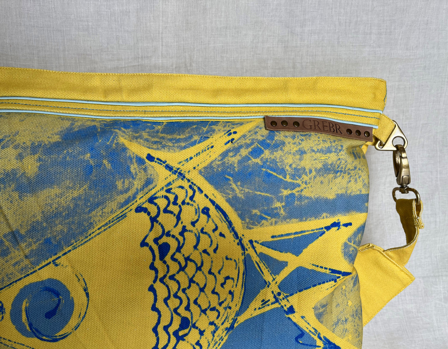 yellow fish bag